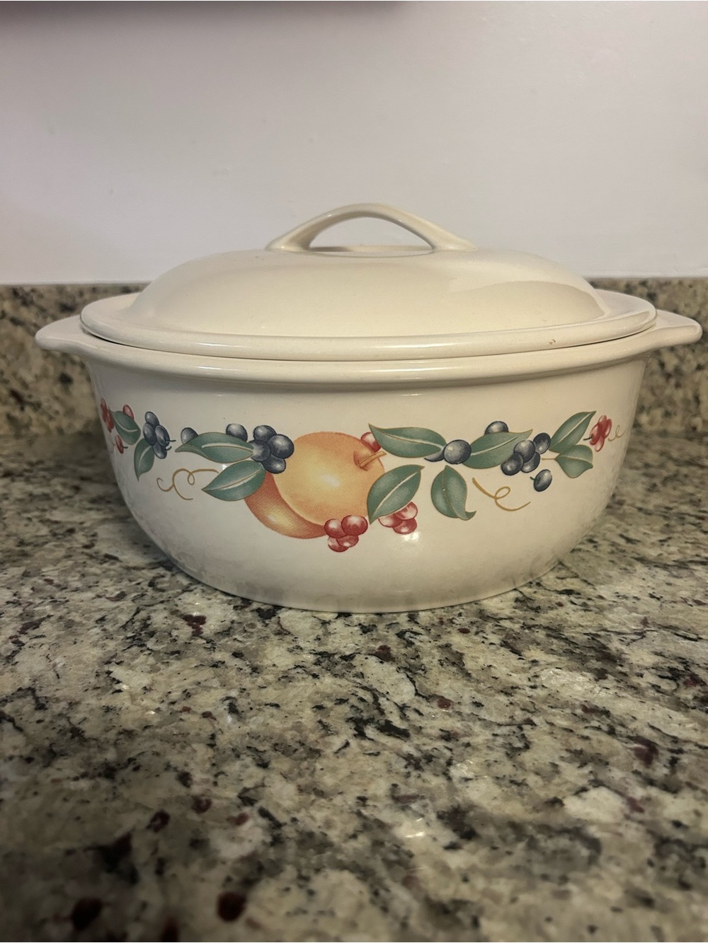 Corelle Abundance Cream Ceramic stock pot FALL